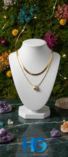 Flat Snake Chain Pendant