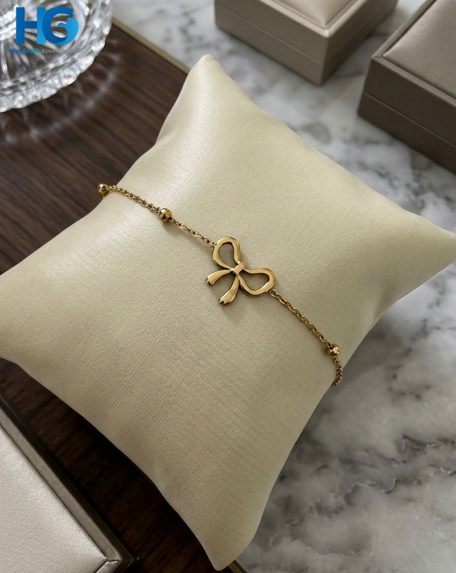 Golden Bow Charm