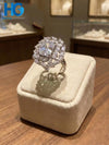 The Royal Leaf Halo Ring