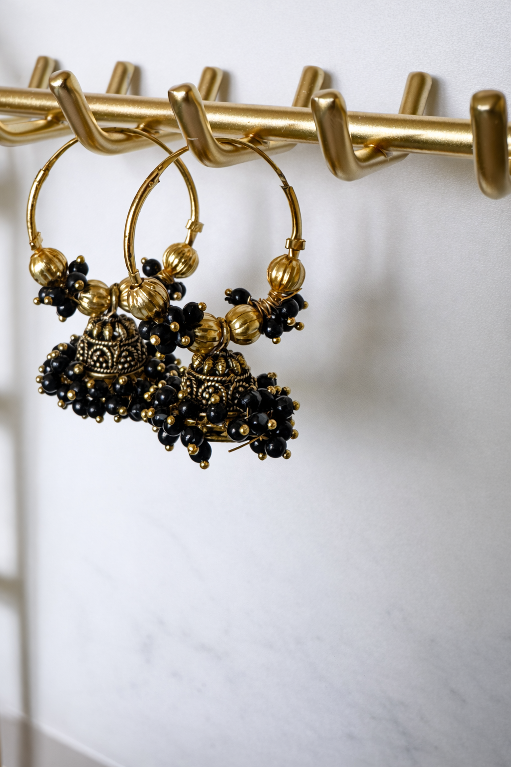 Antique Pearl Jhumki Hoops