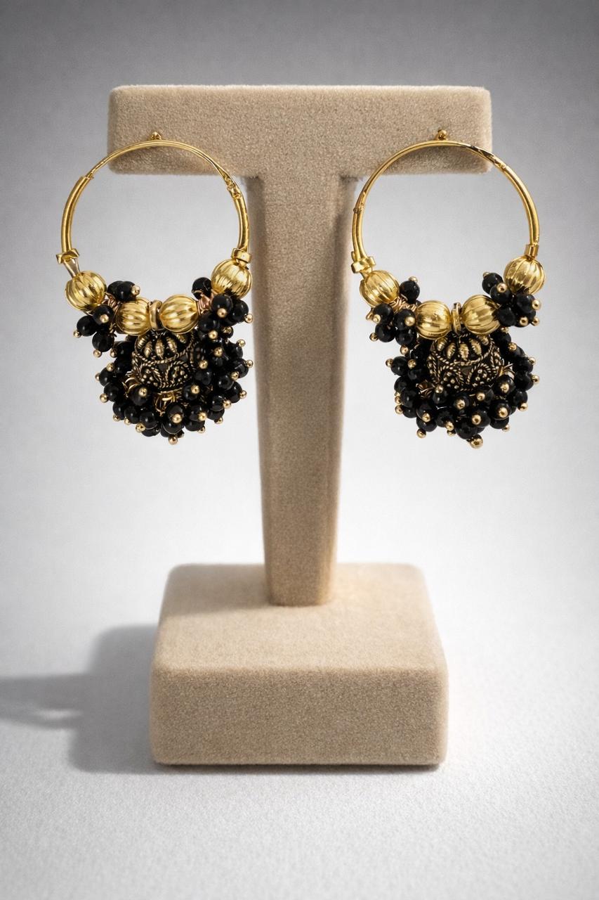 Antique Pearl Jhumki Hoops
