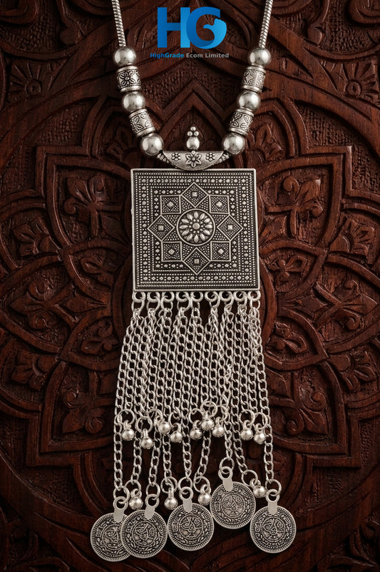 Antique Silver Tassel Locket