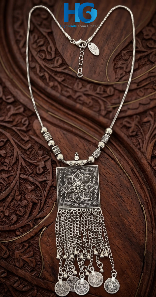 Antique Silver Tassel Locket