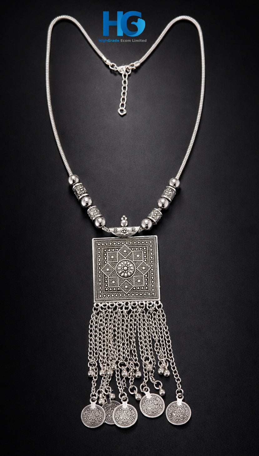 Antique Silver Tassel Locket