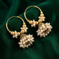 Antique Pearl Jhumki Hoops