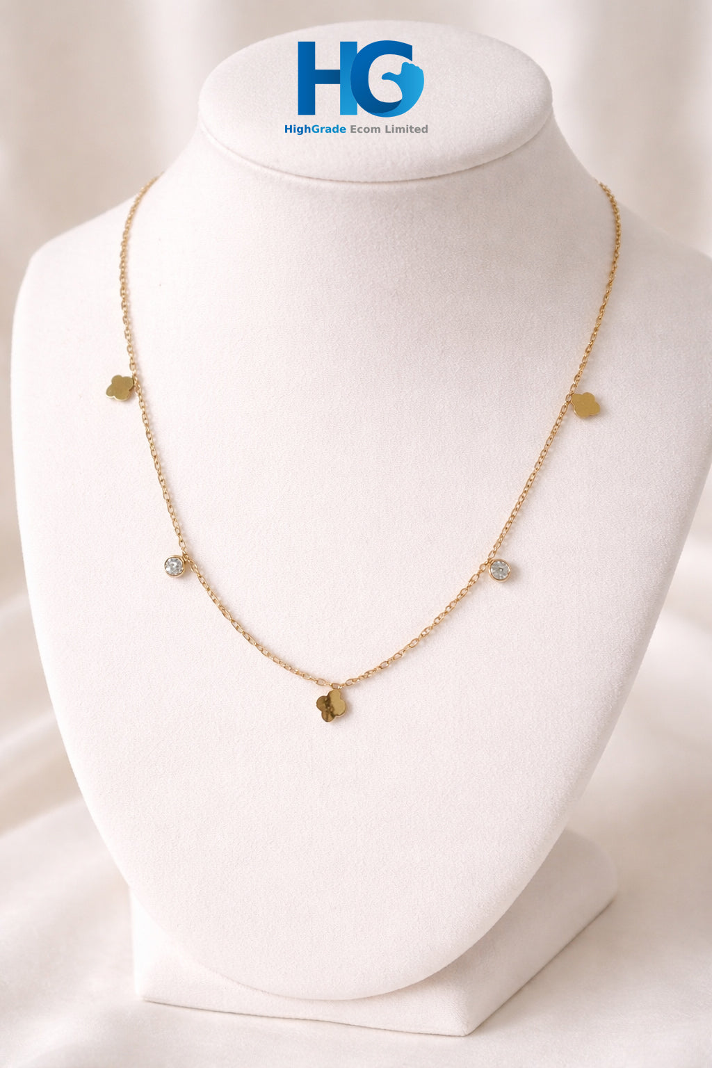 Clover & Sparkle Layer Necklace
