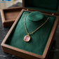 Color Stone Square Pendant
