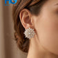 Crystal Snowflake Studs Golden & Silver