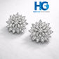 Crystal Snowflake Studs Golden & Silver