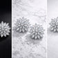 Crystal Snowflake Studs Golden & Silver