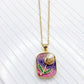 Enamel Rose Charm Necklace