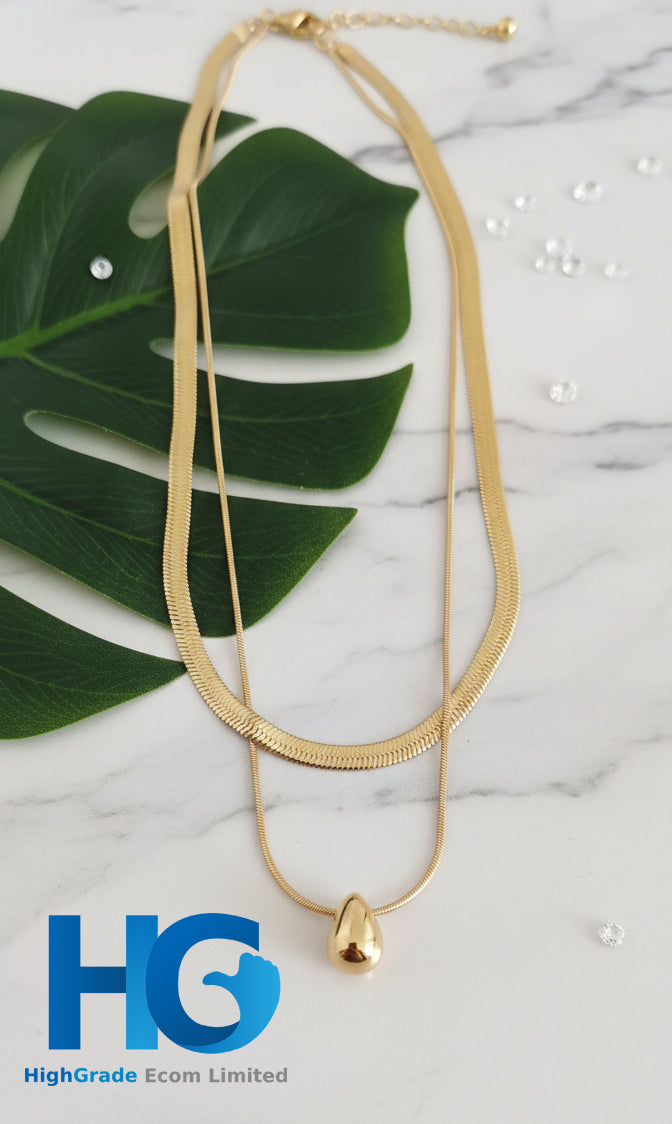 Flat Snake Chain Pendant