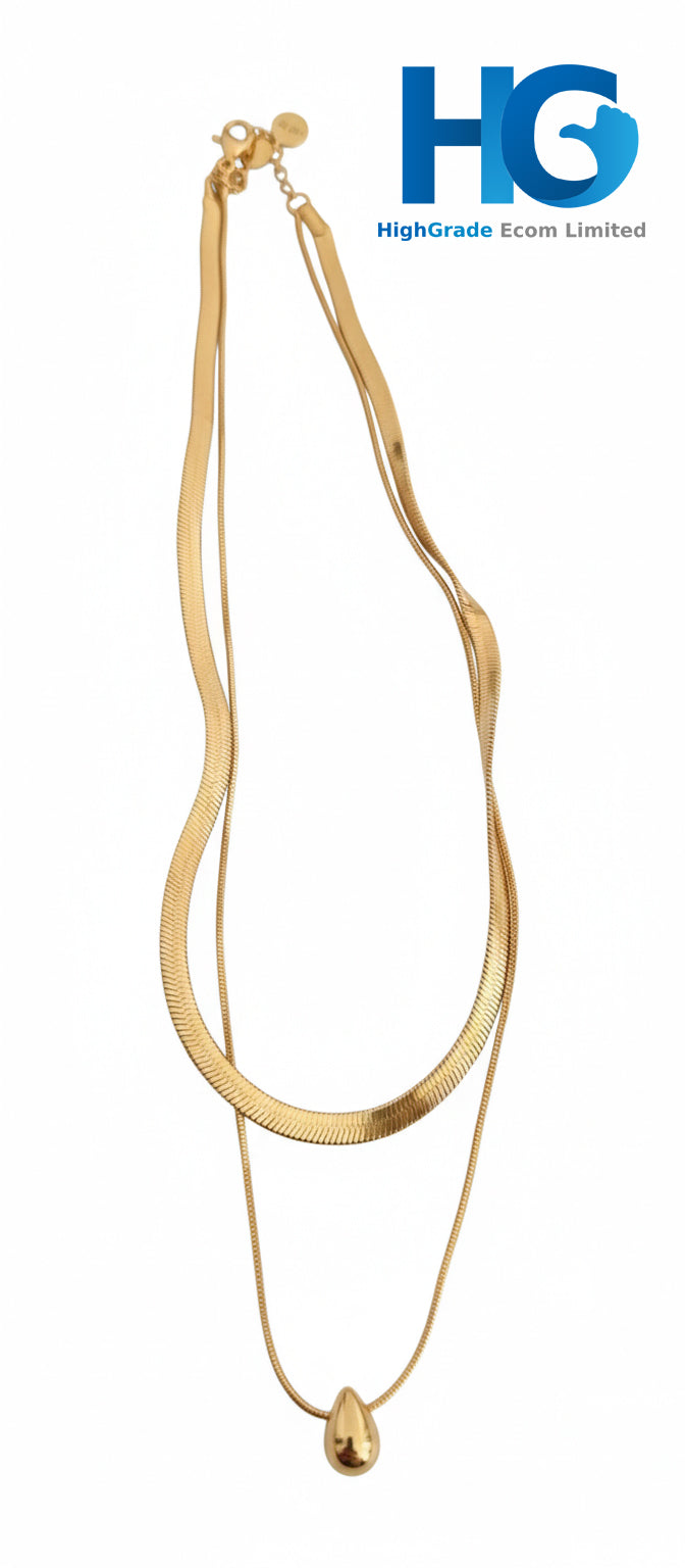 Flat Snake Chain Pendant
