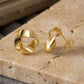 Geometric Foiled Golden Earring