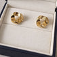 Geometric Foiled Golden Earring