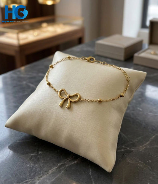 Golden Bow Charm