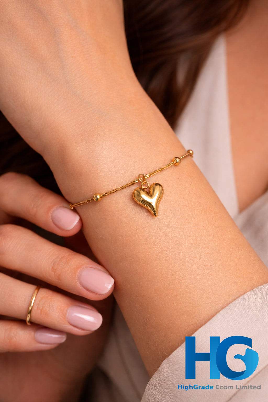 Golden Dot & Heart