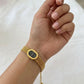 Golden Mesh Oval Dial