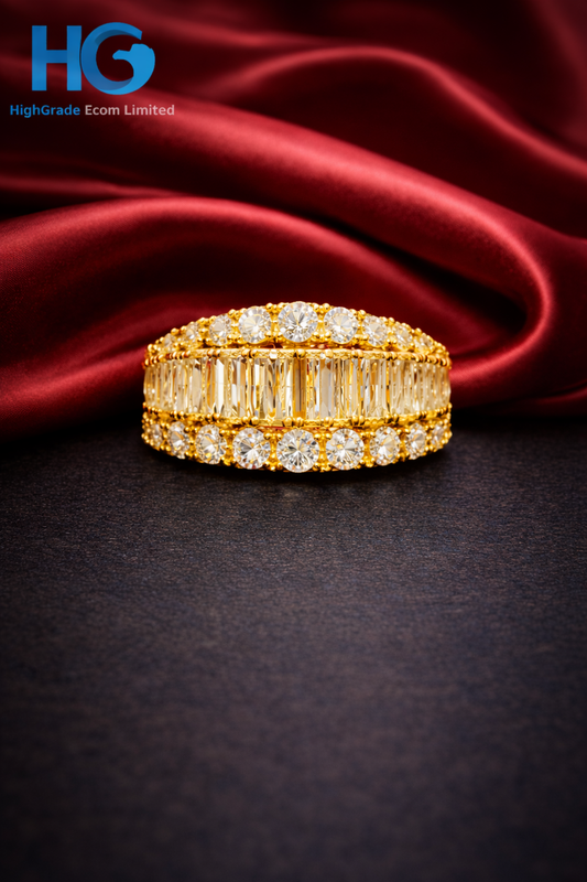 Half Moon Crown Ring (Golden & Silver)
