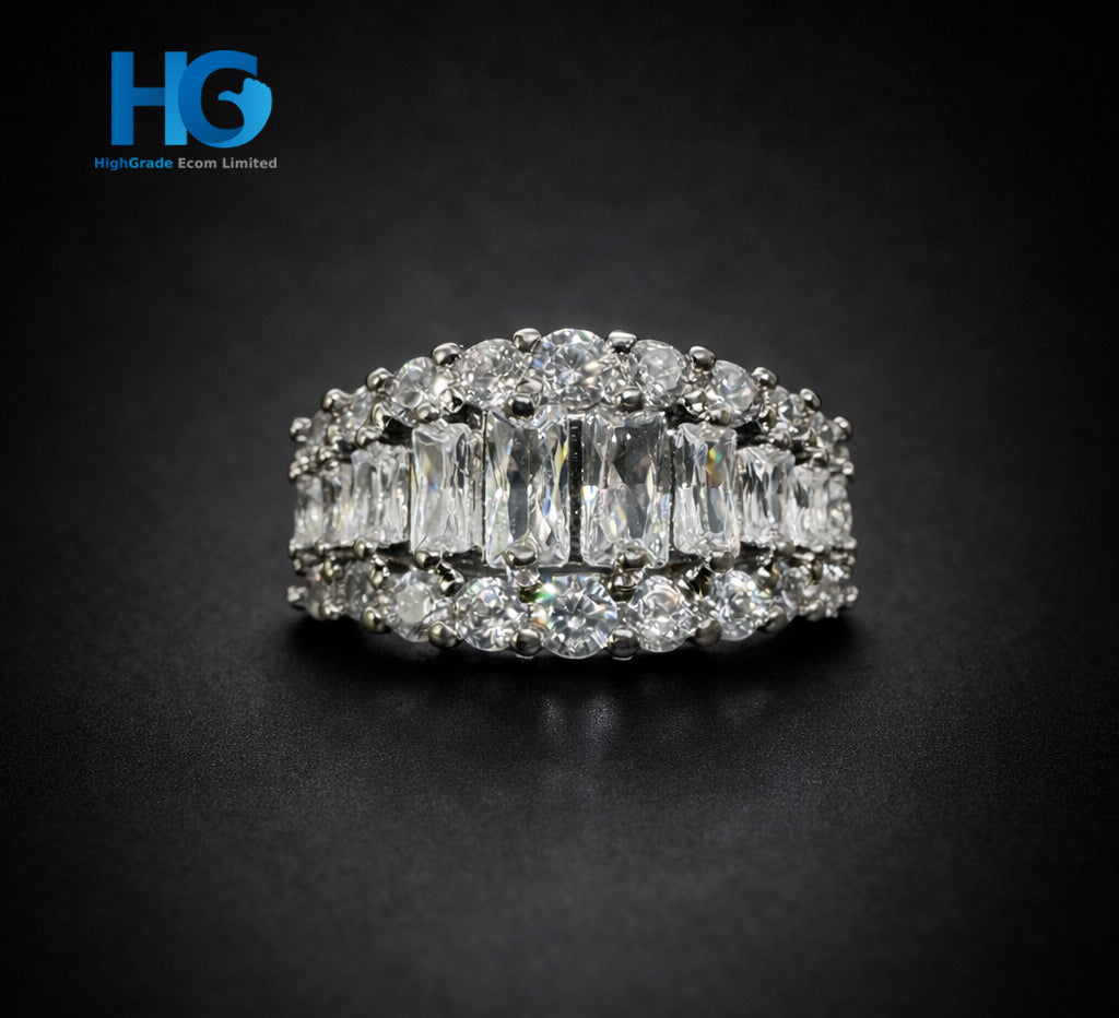 Half Moon Crown Ring (Golden & Silver)