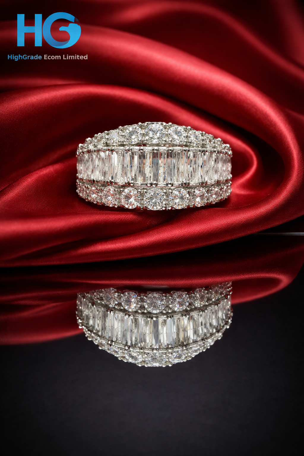 Half Moon Crown Ring (Golden & Silver)