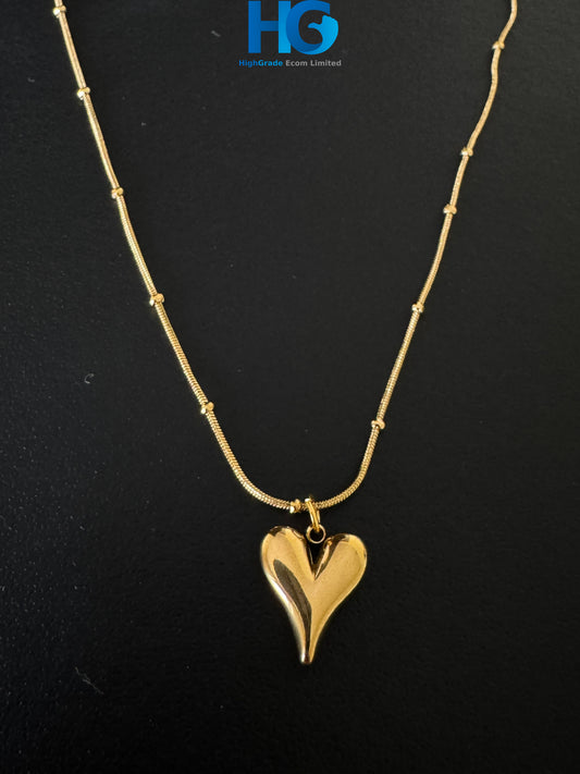 Golden Puffy Heart