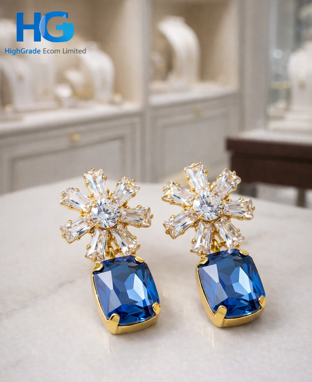 Ice Star & Blue Drop Studs