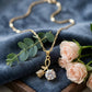 Luxury Golden Flower Diamond