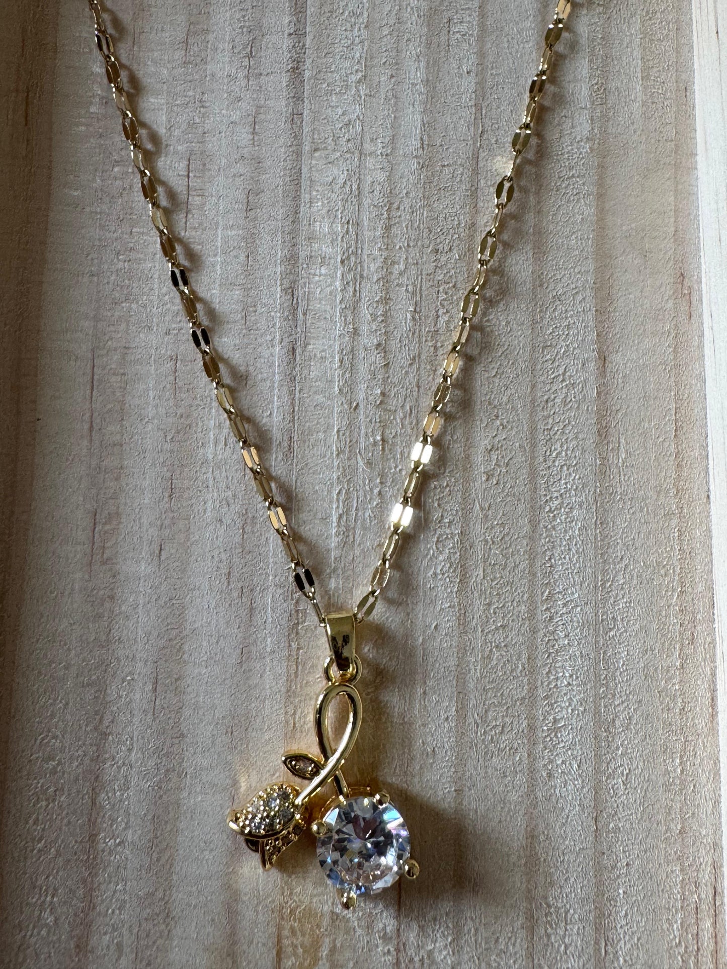 Luxury Golden Flower Diamond