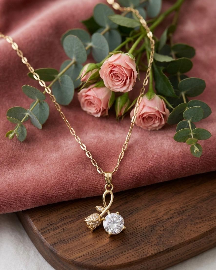 Luxury Golden Flower Diamond