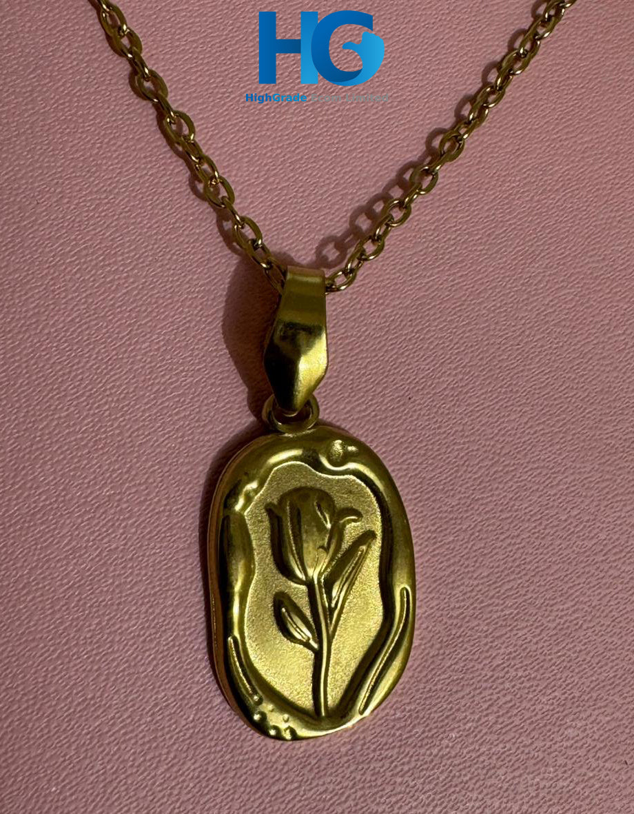 Minimal Rose Pendant