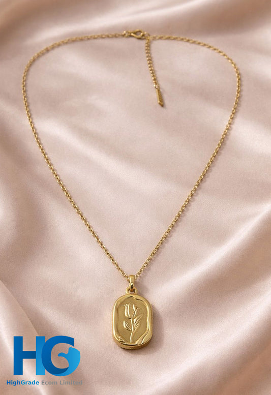 Minimal Rose Pendant