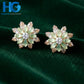 Mint Bloom Crystal Studs