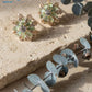 Mint Bloom Crystal Studs