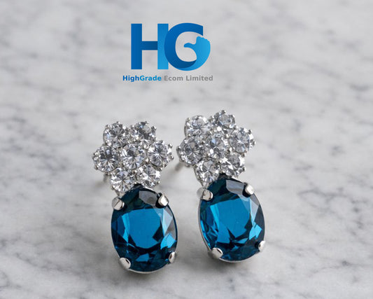 Ocean Bloom Oval Studs