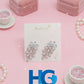 Pink Marquise Leaf Studs