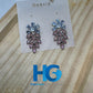 Pink Marquise Leaf Studs