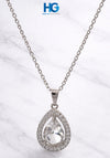 Pure Shine tear drop (White & Blue)