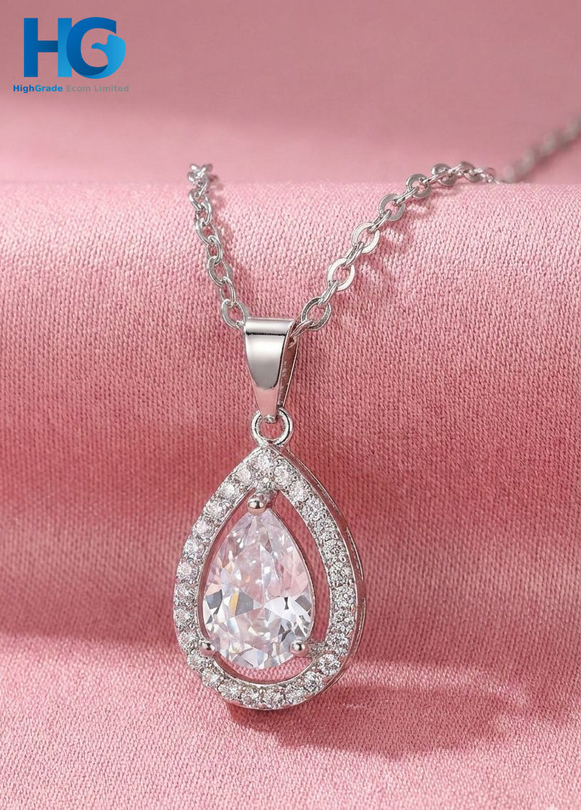 Pure Shine tear drop (White & Blue)