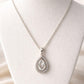Pure Shine tear drop (White & Blue)