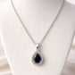 Pure Shine tear drop (White & Blue)