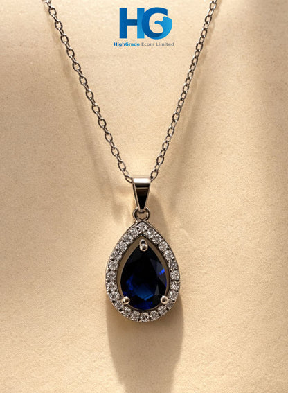 Pure Shine tear drop (White & Blue)
