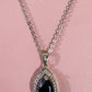Pure Shine tear drop (White & Blue)