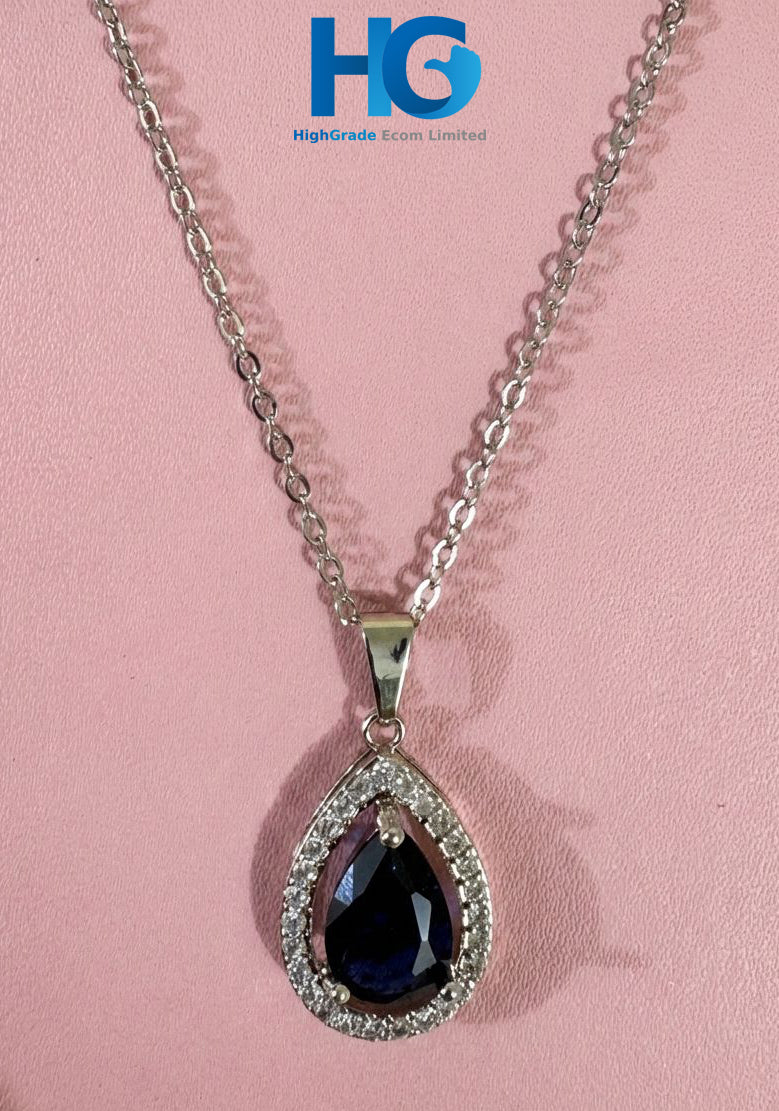 Pure Shine tear drop (White & Blue)