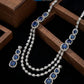 Silver Blue American Diamond