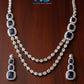 Silver Blue American Diamond