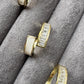 Sparkle Diamonds Enameled Golden