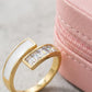 Sparkle Diamonds Enameled Golden