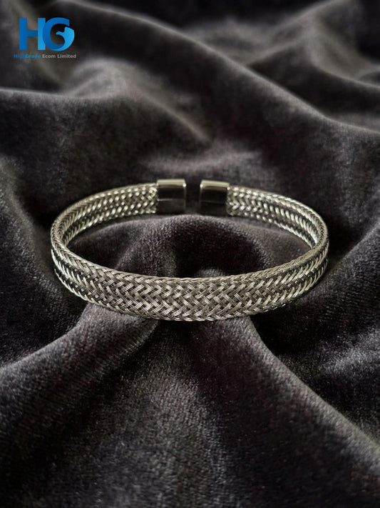 Steel Mesh Cuff Silver