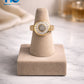 Sunburst Elegance Ring Silver